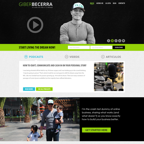 Web page design contest entry by activ design