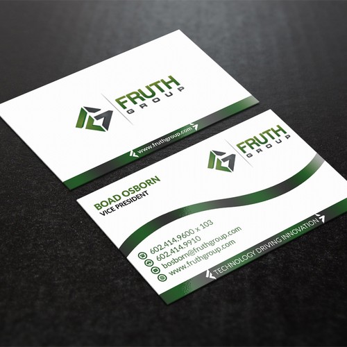 New High Tech Business Cards for High Tech Company Diseño de Nuhan Enterprise IT