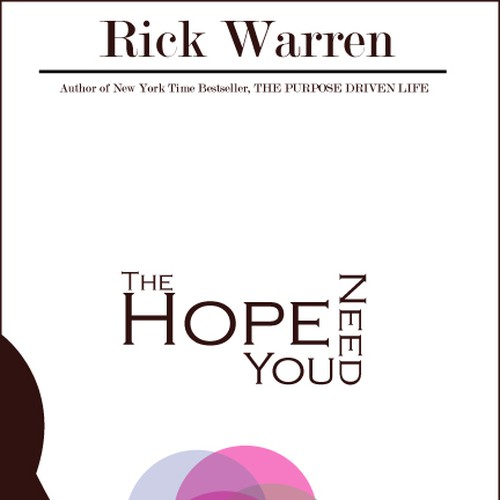 Design Rick Warren's New Book Cover Diseño de lana58