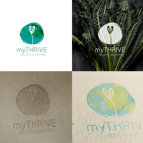 Logo design for myTHRIVE, holistic nutritionists Design by tetrimistipurelina