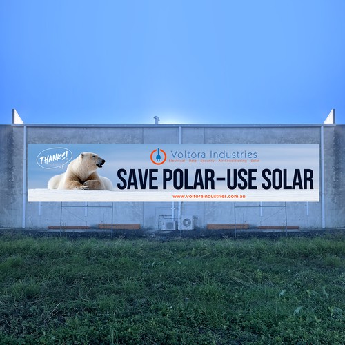 Voltora Industries Back Wall Banner Design by isuk