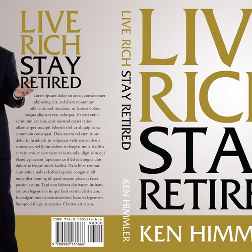 book or magazine cover for Live Rich Stay Wealthy Design by line14