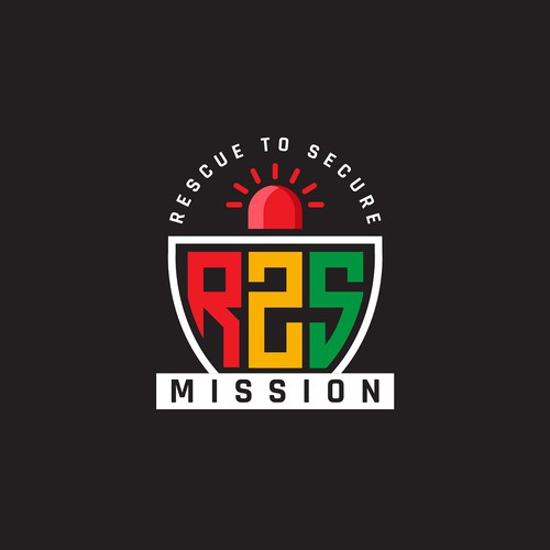 R2S Mission design logo (Rescue to Secure Mission) Design by HOD Experts ™
