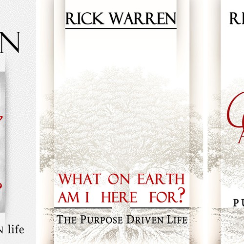 Book cover redesign for "What on Earth Am I Here For? The Purpose Driven Life" by Rick Warren Design by Nellista