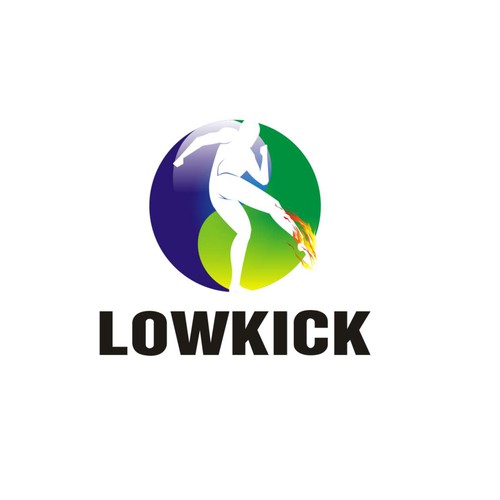 Awesome logo for MMA Website LowKick.com! Diseño de creativica design℠