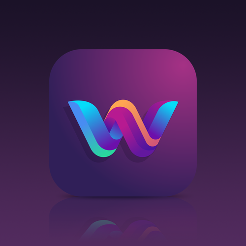 Beautiful app icon for an iPhone X Wallpaper App! | Icon or button contest