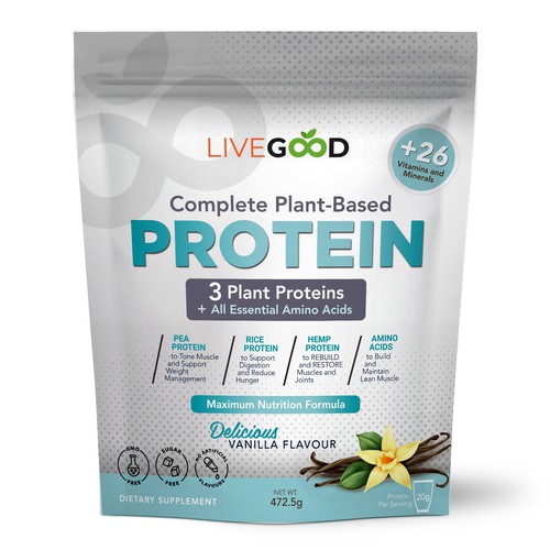 ***GUARANTEED PRIZE*** - LABEL DESIGN for Protein Powder -*****NEW***** Design by ag16