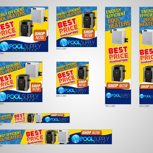 Pool Supply Banner Ads デザイン by geeniusdesigns