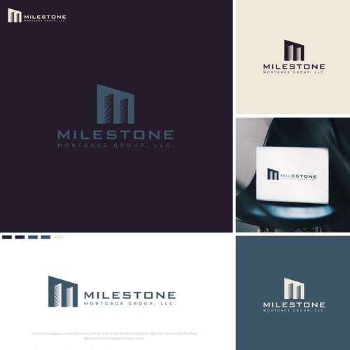 Milestone Mortgage Logo Design by mediterrà ||||