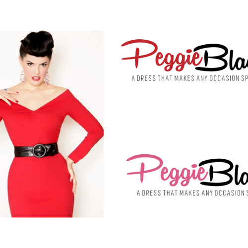 Create a captivating pinup logo design with a twist for Peggie Black Design by Maya984