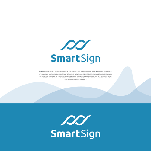 Logo for smartsign a digital signature portal Design by #Kaylee#