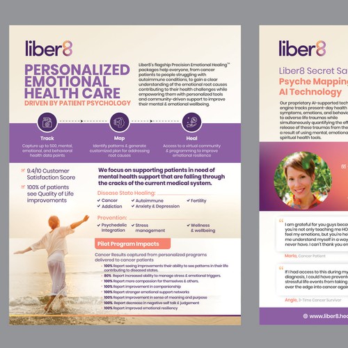 Design a clean, beautiful flyer about our Mental Health company Design by Dzine Solution