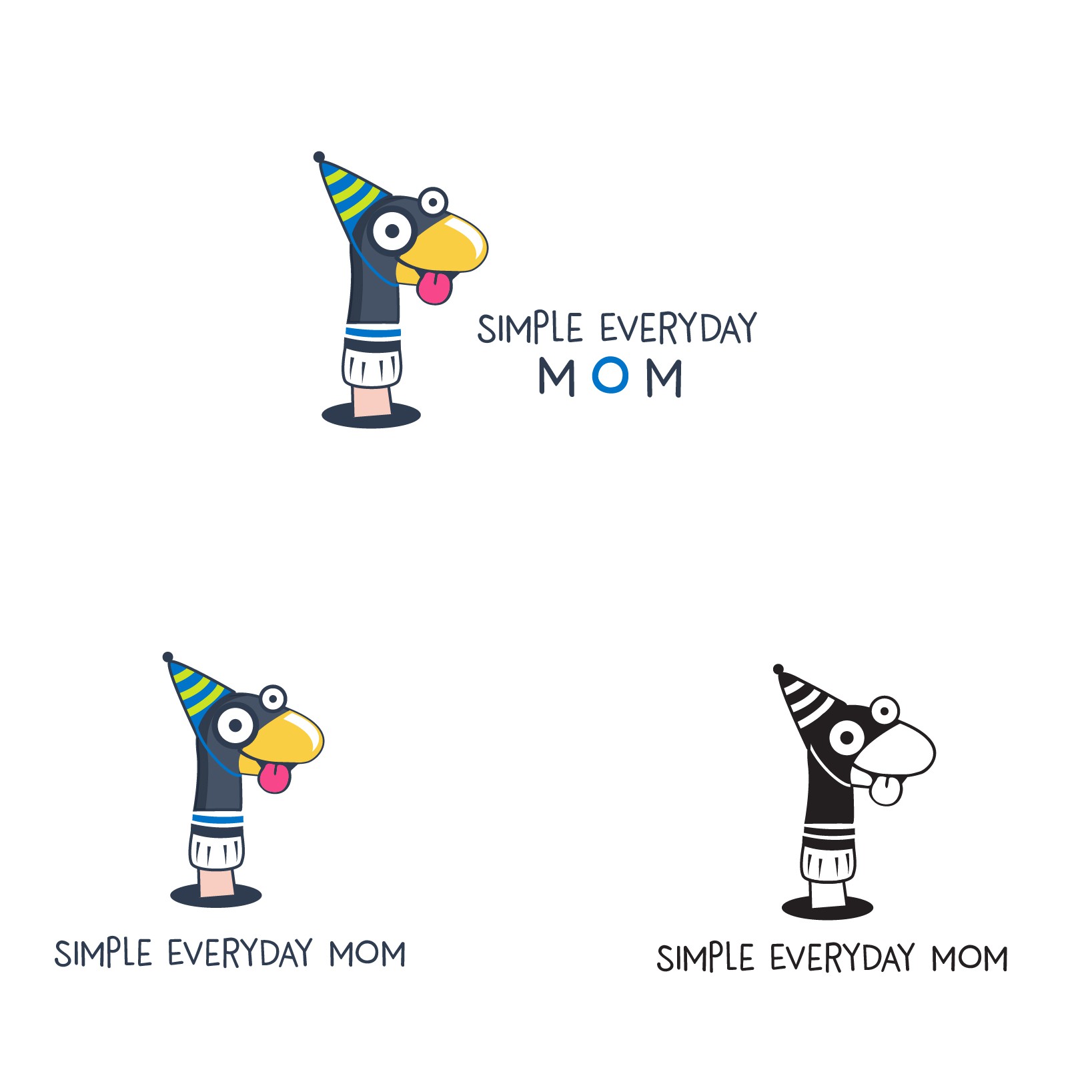 Emoji logo with the title 'Simple Everyday Mom logo'