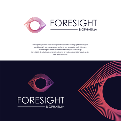 Biotechnology Company Logo Project: Foresight Biopharma Design by Oliver™