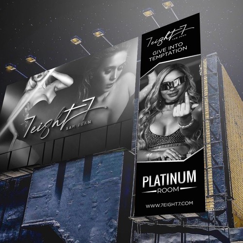 Billboard for a Nightclub and Gentlemen’s Club Design by Sketch Media™