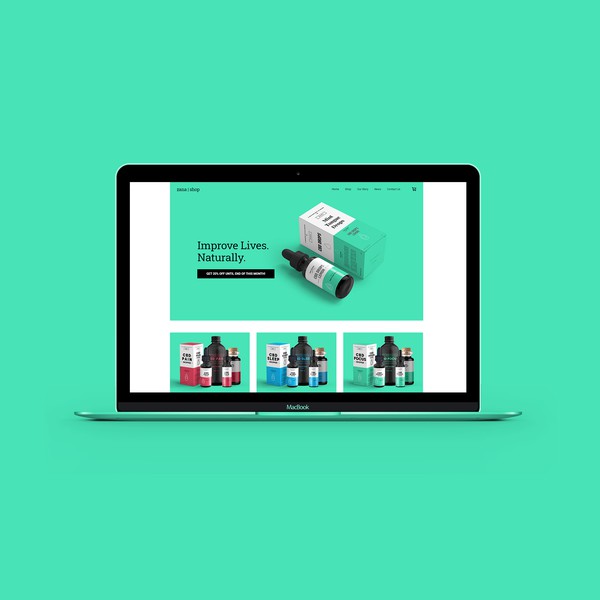 Ecommerce website for CBD company