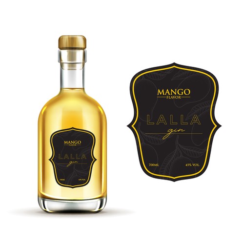 Design a trendy label for a new Gin flavour Design by sameh sos