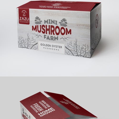 Mushroom Grow Kit Design by StanBranding