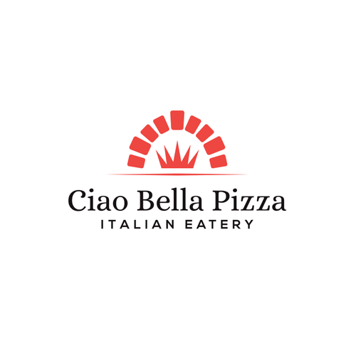 Ciao Bella Pizza Logo Design by AddUpPixels