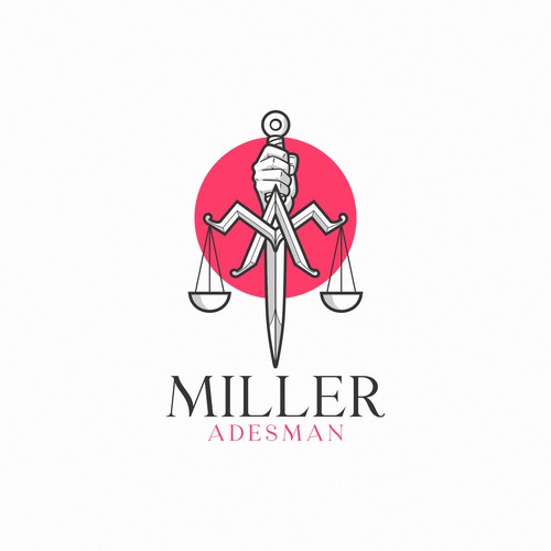 Law firm logo design so trendy and cool people would get it tattooed. Diseño de AiPASSION©️