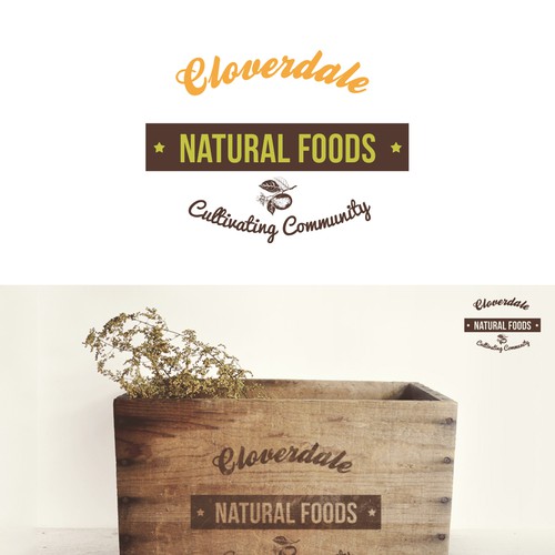 Natural grocery store Logo Design réalisé par benmornin