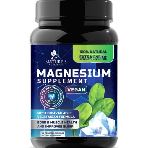 Natural Magnesium Glycinate Design needed for Nature's Nutrition Design by Wfemme