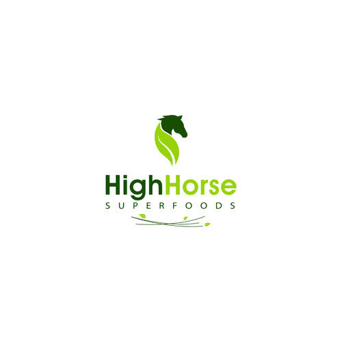 Plant Based Superfoods Brand Logo - HighHorse Superfoods Diseño de Alexa_27