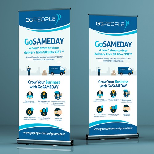 Designs | GoPeople Banners | Signage contest