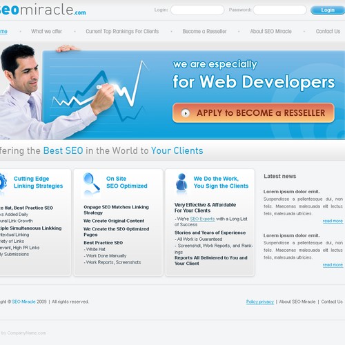 Design For Web Designers! Site For Web Designers and Devs Design por Arkline©