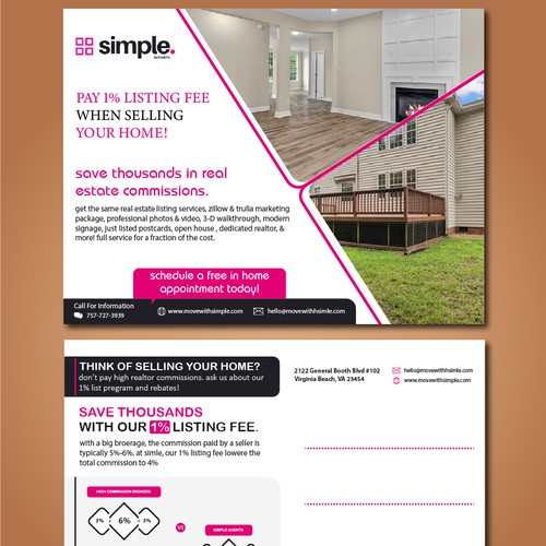 Make a home valuation real estate postcard with QR code. Design by Vallabh_vinerkar