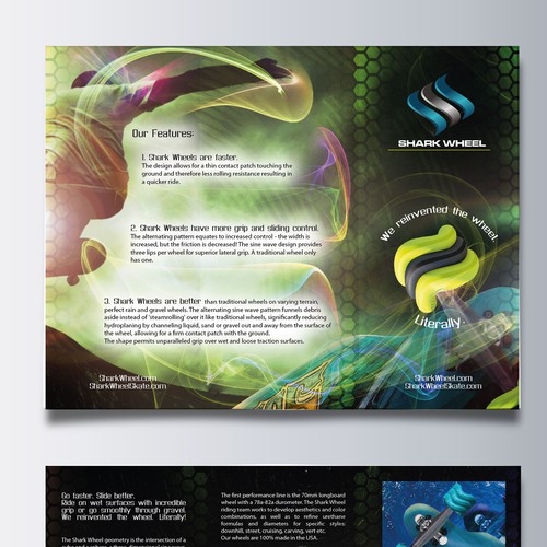 WE REINVENTED THE WHEEL! Help us create a unique brochure.. Design by Wilson López Ajtun