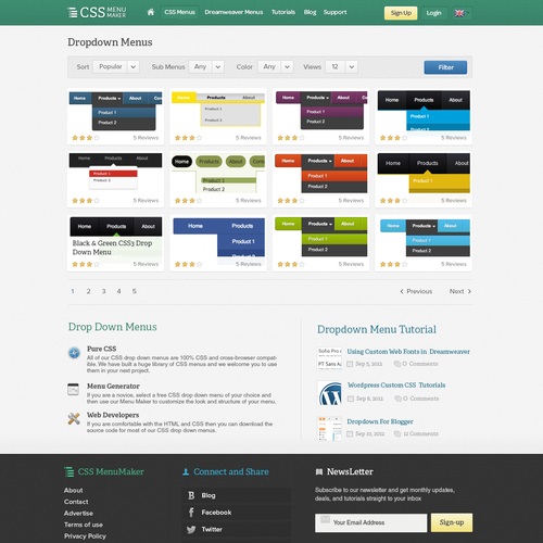 Design di website design for CSS Menu Maker di amiro