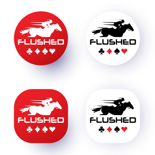 Flushed Icon Logo Design by i n s a n