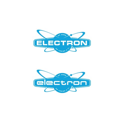 Newlogo designwith the electron drawn as a solid logo Diseño de Hamlet/simba14