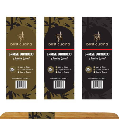 Bamboo Chopping Board Colour Card (2 Bamboo Chopping Board Models) Design by Khaled Mahamud