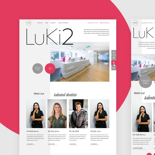 "Neues Design für unsere moderne Zahnarztpraxis" winning Logo design