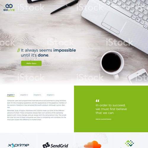 Proposta di design per un contest della categoria Design di sito web realizzata da Mokey_Arts