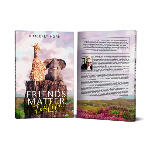 "Friends Matter. For Life.", insightful and visually captivating book on adult friendship Design by Maja.K