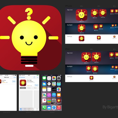 Create an visually stunning app icon to attract young kids (to a wholesome app!) Design by bigartta