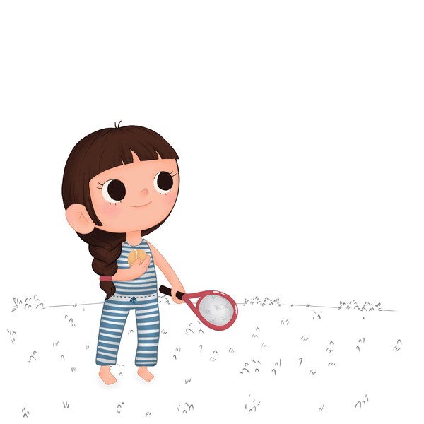 Design by katsterkat titled "Little Tennis Girl"