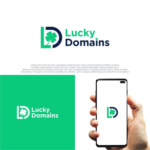 Design a logo and business card for LuckyDomains.io Design by pronine9