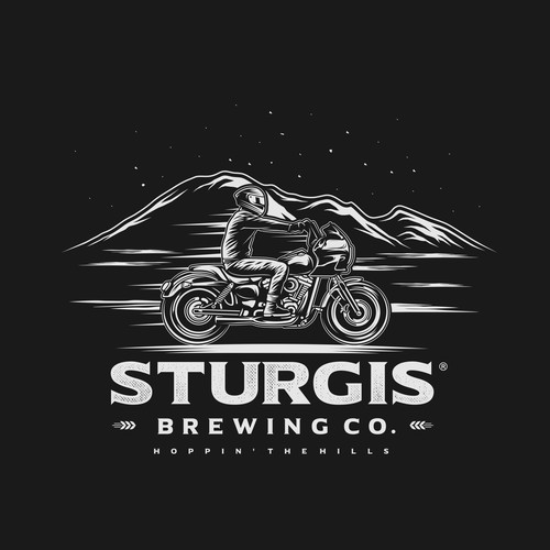 Sturgis Brewery Logo Design Design by Orn DESIGN