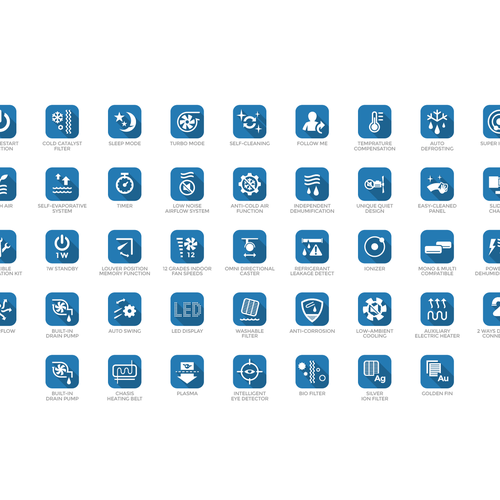 Redesign 43 Feature Icons Design by Wenwen