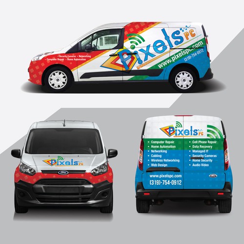 Awsome Van Wrap for Pixels PC!! Design by Tanny Dew ❤︎