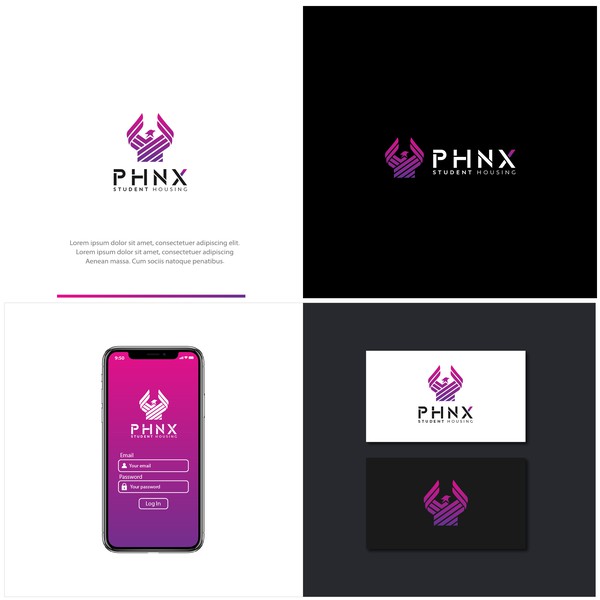 Design by Bills Brand Studio titled "PHNX"