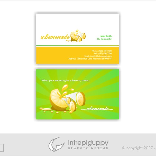 Logo, Stationary, and Website Design for ULEMONADE.COM Réalisé par Intrepid Guppy Design