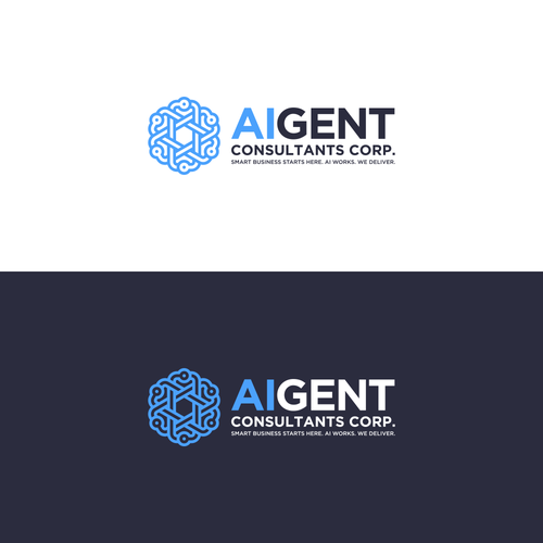 AI Agent Company: Appealing to small to medium sized businesses. Design by Tom Joshua