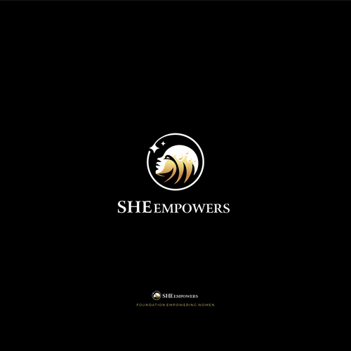 SHEempowers - luxurious design of a woman preferrably in some kind of a circle to appeal to women professionals Design by Ikim