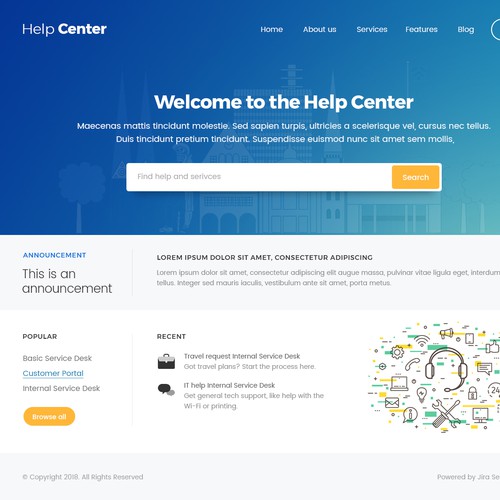 Design A Service Desk Used By Thousands Of Client Webdesign