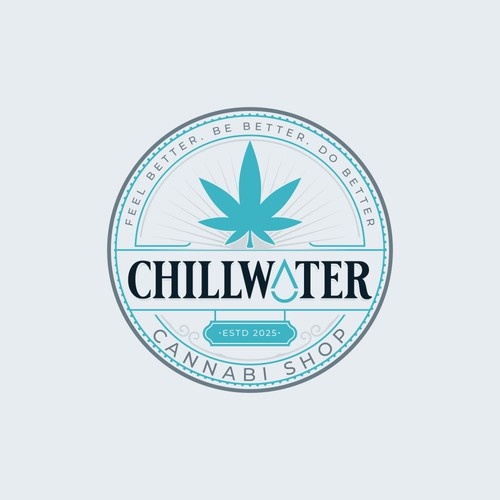 Chillwater Cannabis Shop Logo - Calm the Noise, Find Your Better Design by Dexterous™